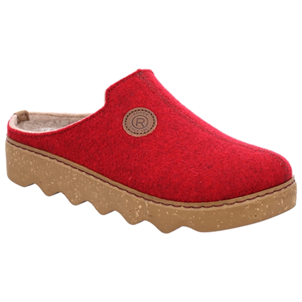 Damen Filz Clog Foggia rot