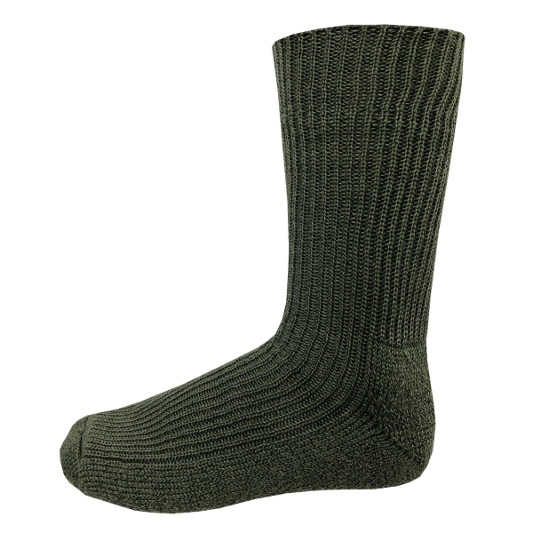 Bw-Style Socke mit Plüschsohle oliv