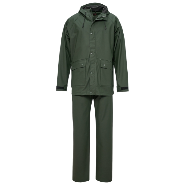Regenset Monsun Jacke und Hose oliv