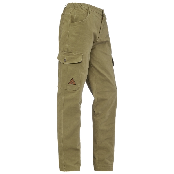 Comfortjeans mit Beintaschen khaki