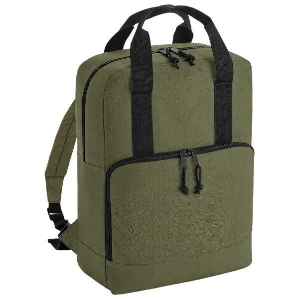 Rucksack mit Kühltaschen-Funktion oliv/schwarz