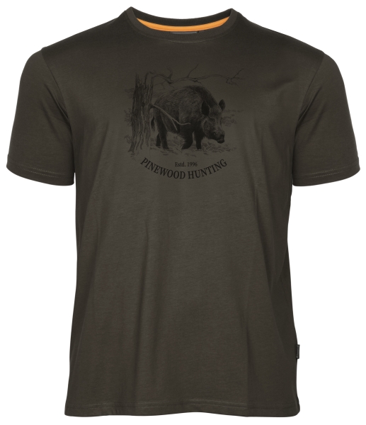 T-Shirt Wildschwein braun