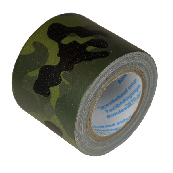 BW Panzer-Klebeband, 5 cm breit, flecktarn, 5 Meter