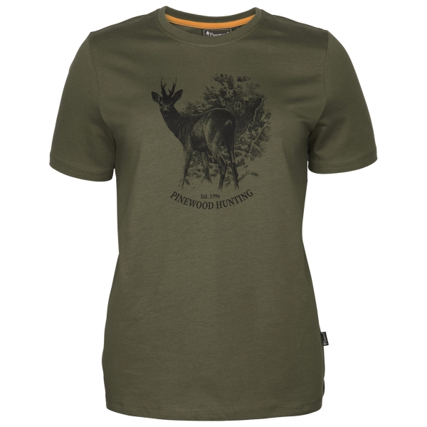 Damen T-Shirt Roe Deer oliv