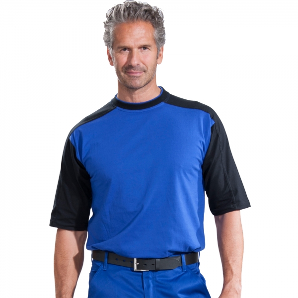 T-Shirt blau/schwarz