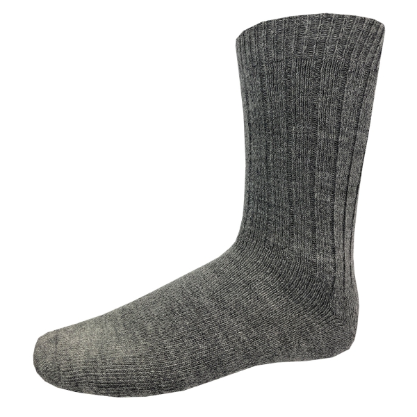 Feine Wollsocken mit Alpaka 2er Pack grau