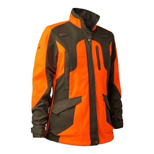 Damen Jagdjacke Lady Ann Extreme oliv/orange