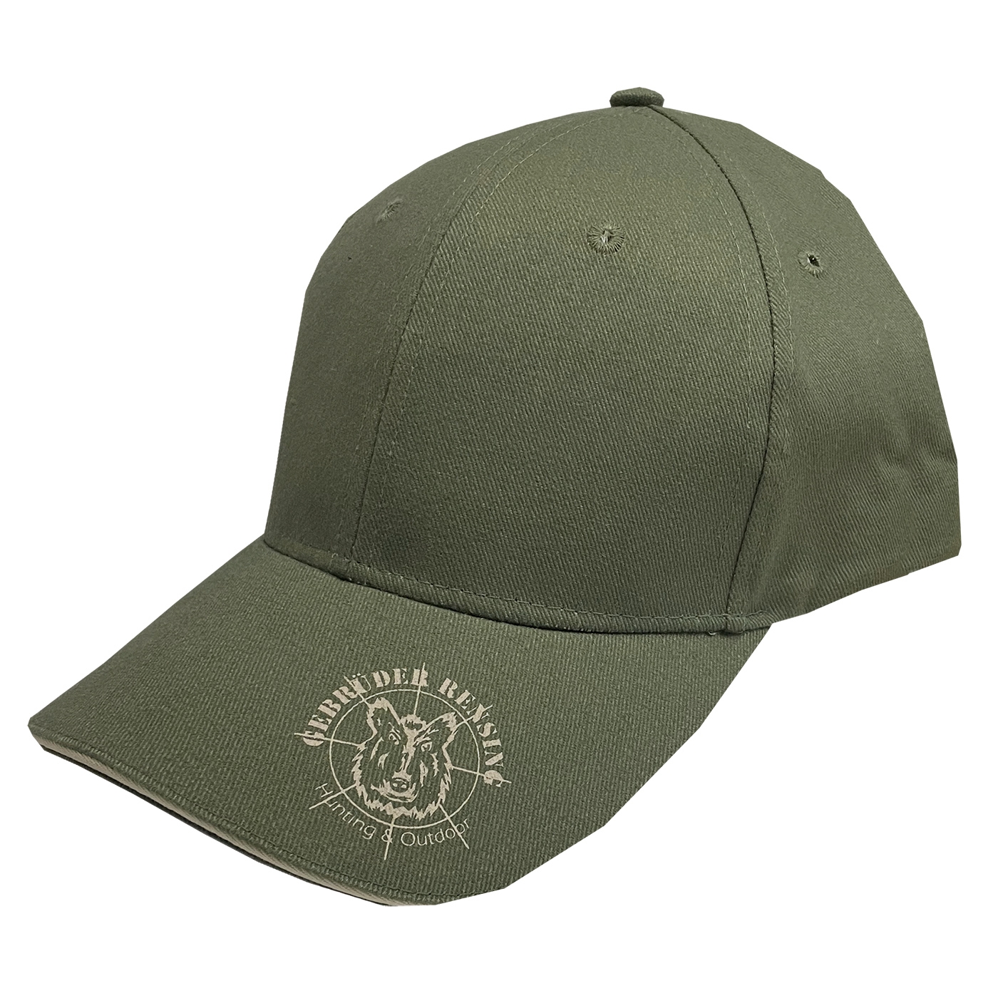 Kappe mit Logo-Druck oliv/beige | Kopfbedeckungen | Bekleidung | Schmidt Versand GmbH