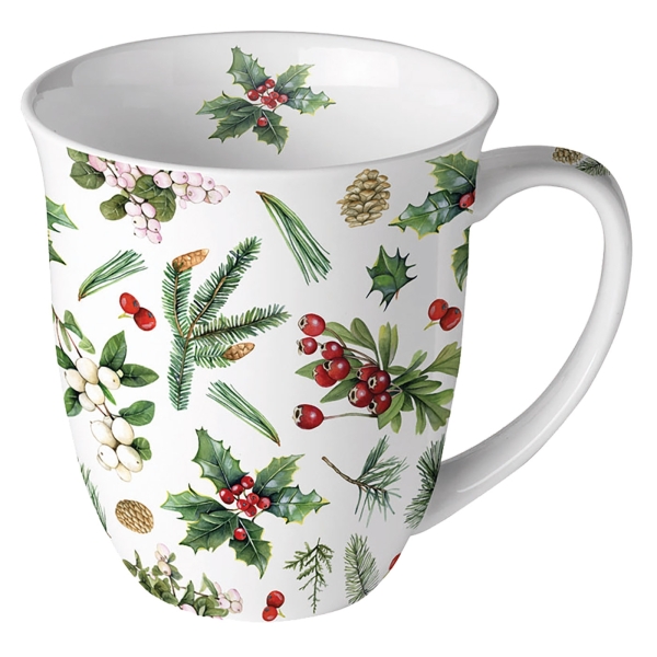 Tasse Wintergrün