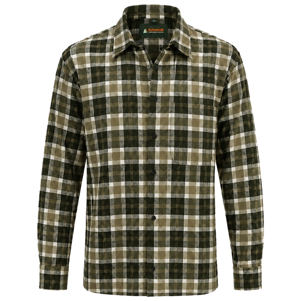 Flanell-Karohemd oliv/grün/beige