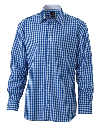T107-Damenbluse-blau-kariert-1