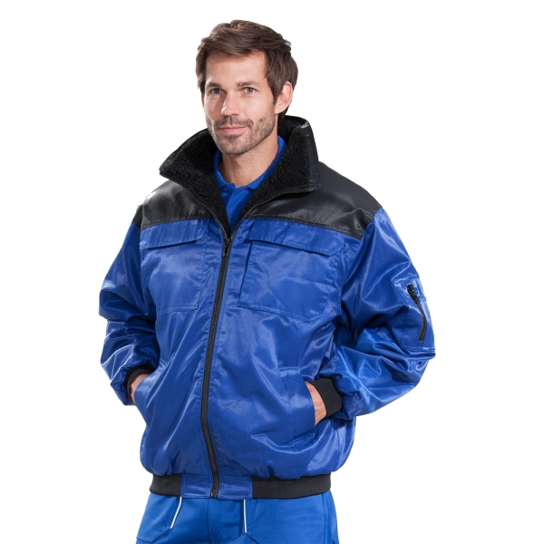 Pilotenjacke blau/schwarz