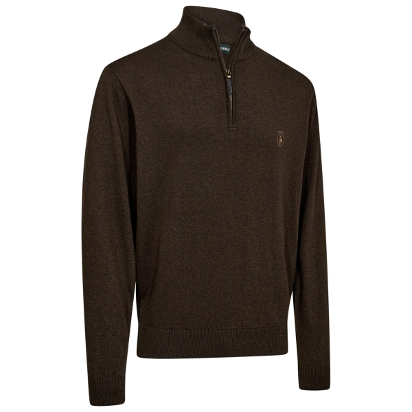 Stricktroyer Harrington braun melange