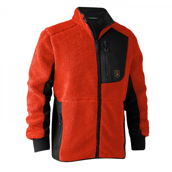 Faserpelzjacke Rogaland orange/schwarz