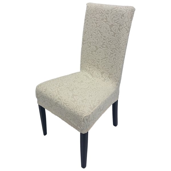 Stuhlhusse Ornament 2er Pack natur