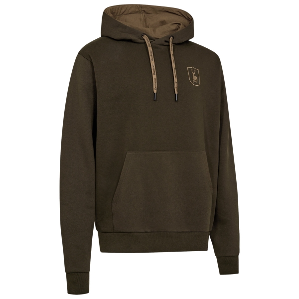 Sweatshirt mit Kapuze Logo oliv