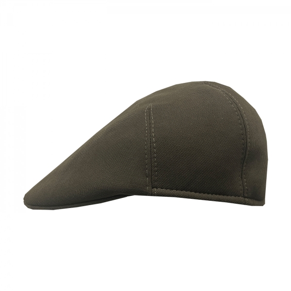 Flat Cap Stoff khaki