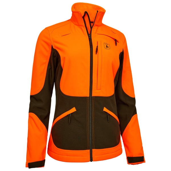 Damen Softshell Jacke Lady Rogaland orange/oliv