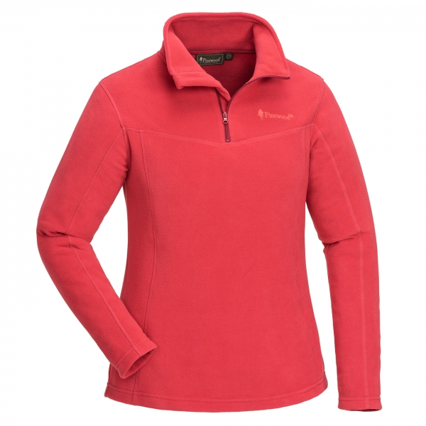 Damen Fleece-Troyer Tiveden rot