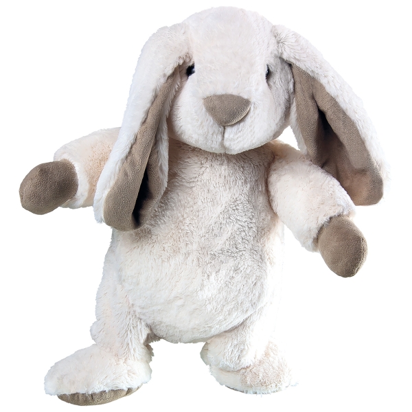 Wärmflasche Plüschtier Hase Mümmelmann weiß/beige