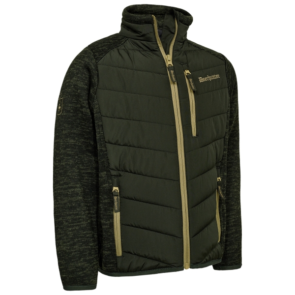 Wattierte Kinder Steppjacke Moor oliv/schilf
