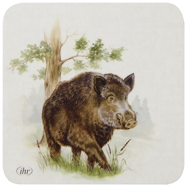 Untersetzer Wildschwein cremefaben