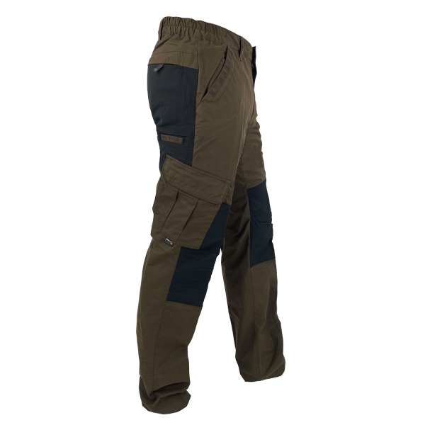 Damen Cordurahose schwarz/braun