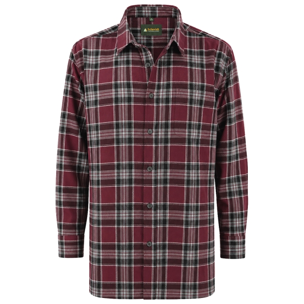 Flanell-Karohemd rot/schwarz/weiß