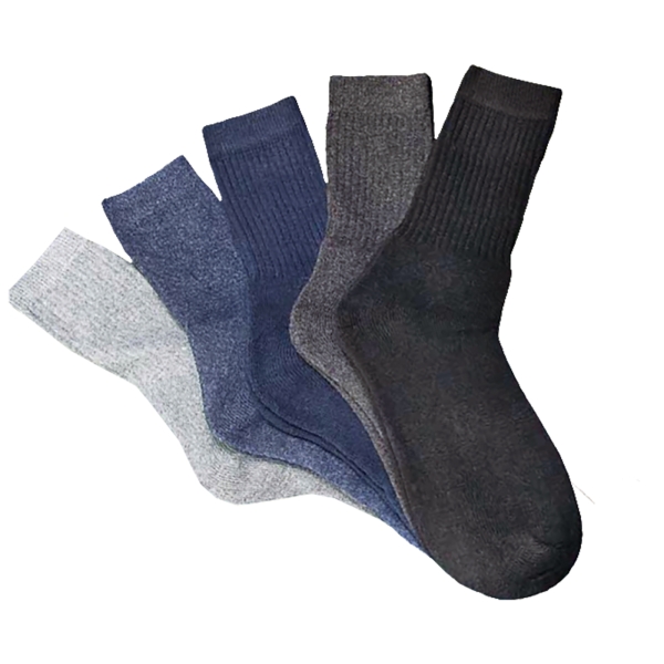 5er-Sparpack Socken blau/grau/schwarz