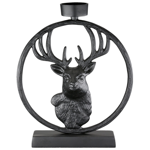 Teelichtleuchter Deer in Circle