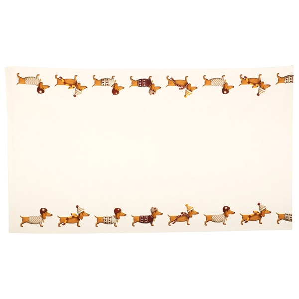 Tischläufer Frieda, Dackelmotive 40x140cm