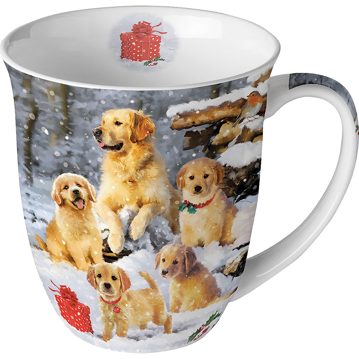 Emaille Tasse Golden Retriever personalisiert | Wunschname 🐕