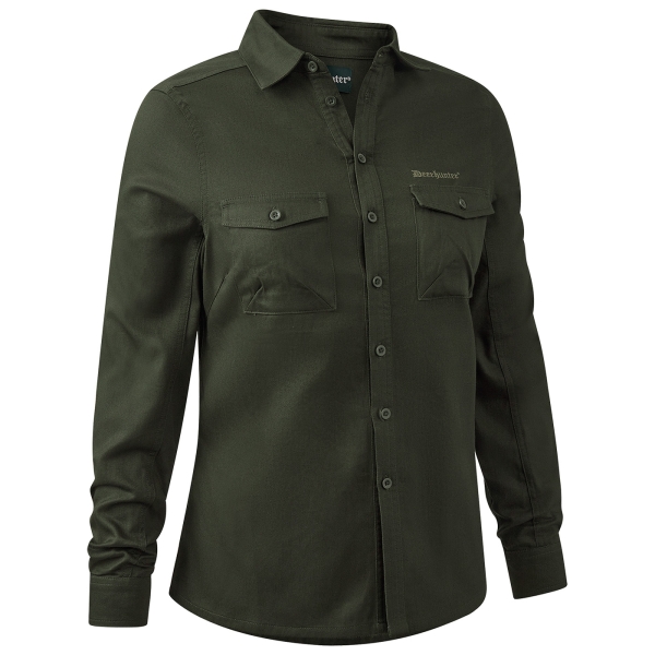 Damen Bluse Lady Atlas oliv