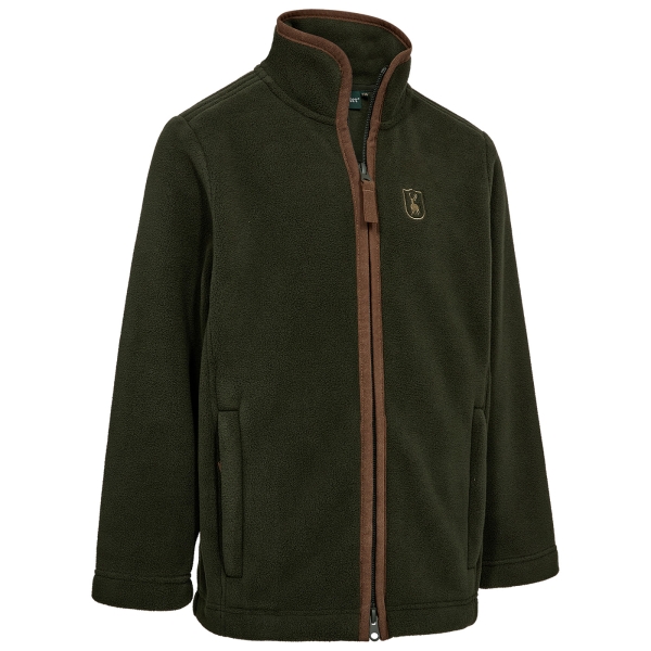 Kinder Fleecejacke Cumbria oliv/braun