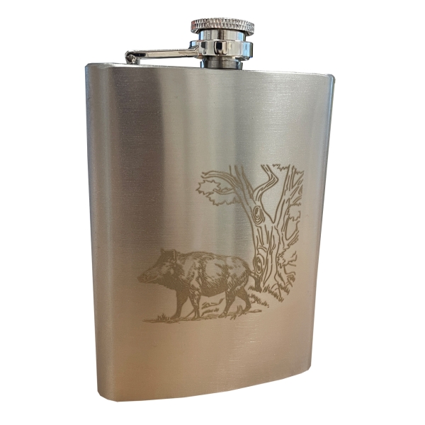 Edelstahlflasche Wildschwein 13,7 cm 240 ml