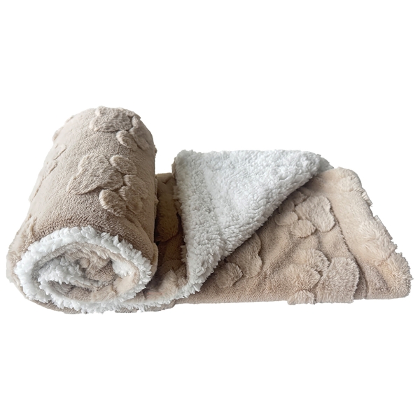 Plüschdecke LAPA 75x100cm beige
