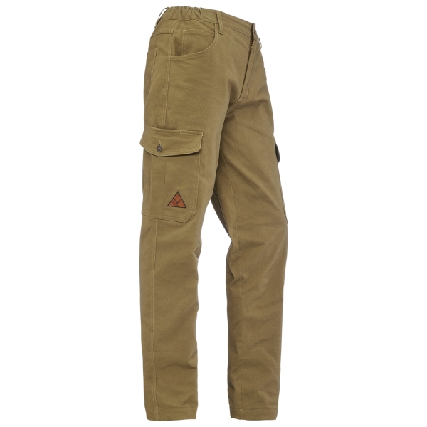 Comfortjeans mit Beintaschen khaki